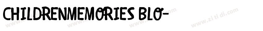 ChildrenMemories Blo字体转换